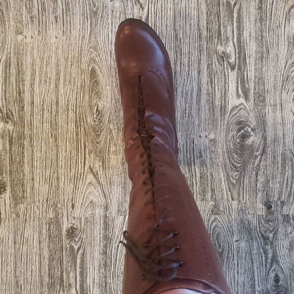 TREMP Made In Italy Brown Leather Lace Up Boots👢 - Picture 5 of 16